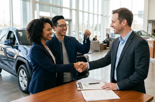 Friendly auto loan advisor ready to assist